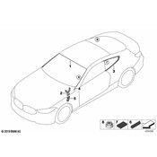 BMW Windshield Molding - Genuine BMW 51317435329