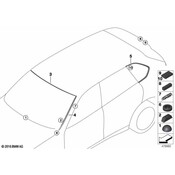 BMW Windshield Trim - Genuine BMW 51317462205
