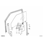 BMW Guide Rail Rear Left - Genuine BMW 51321919647