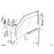BMW Left Window Guide - Genuine BMW 51321921459