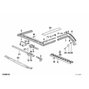 BMW Rail Front Right - Genuine BMW 51321922780