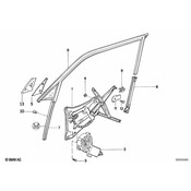 BMW Guide Rail Front Left - Genuine BMW 51321938155