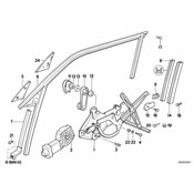 BMW Guide Rail Front Left - Genuine BMW 51321944525