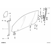 BMW Guide Rail Rear Right - Genuine BMW 51321970966