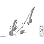 BMW Window Regulator - Genuine BMW 51335A2A961