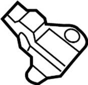 VW Turbocharger Boost Sensor - Genuine VW 06E906051AG