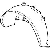 VW Fender Splash Shield - Genuine VW 1C0810972F