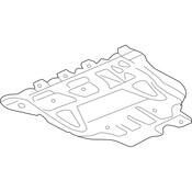 Audi VW Radiator Support Splash Shield - Genuine Audi VW 3Q0825236D