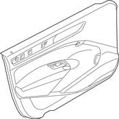 Volkswagen Door Interior Trim Panel - Genuine VW 561867011GWTV