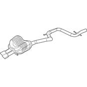 VW Exhaust Muffler - Genuine VW 5C6253181F