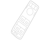 Door Window Switch Panel - Genuine Mercedes 2129054107659107