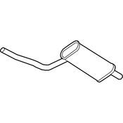 VW Exhaust Muffler - Genuine VW 561253409A