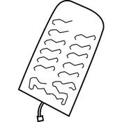 VW Seat Heater Pad - Genuine VW 561963558D