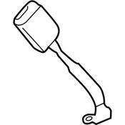 VW Seat Belt Receptacle - Genuine VW 5C6857755JYLZ