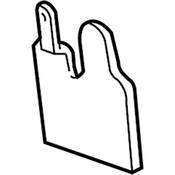 Audi VW Radiator Air Seal Clip - Genuine Audi VW 1EA121095