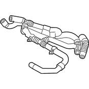 Audi VW Radiator Coolant Hose - Genuine Audi VW 1EA122049AL