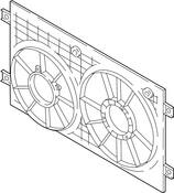 Volkswagen Engine Cooling Fan Shroud - Genuine VW 3QF121207