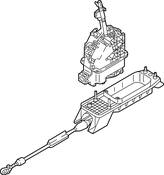 Volkswagen Auto Trans Shift Lever - Genuine VW 3QF713025S