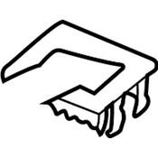 Audi VW Seat Belt Guide - Genuine Audi VW 5G0857781C4PK