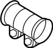 Audi VW Exhaust Muffler Clamp - Genuine Audi VW 8W0253141