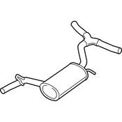 VW Exhaust Muffler - Genuine VW 561253409B