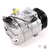 Porsche A/C Compressor with Clutch - Denso DCP28012