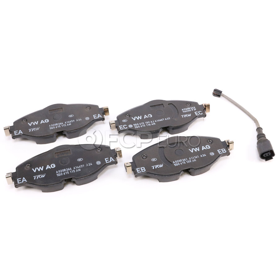 Audi VW Disc Brake Pad Set - Genuine VW Audi 5Q0698151AE | FCP Euro