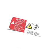 Audi VW Hybrid High Voltage Information Label - Genuine Audi VW 12E010001B