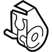 Audi VW Brake Hydraulic Line Bracket - Genuine Audi VW 4G0611846B