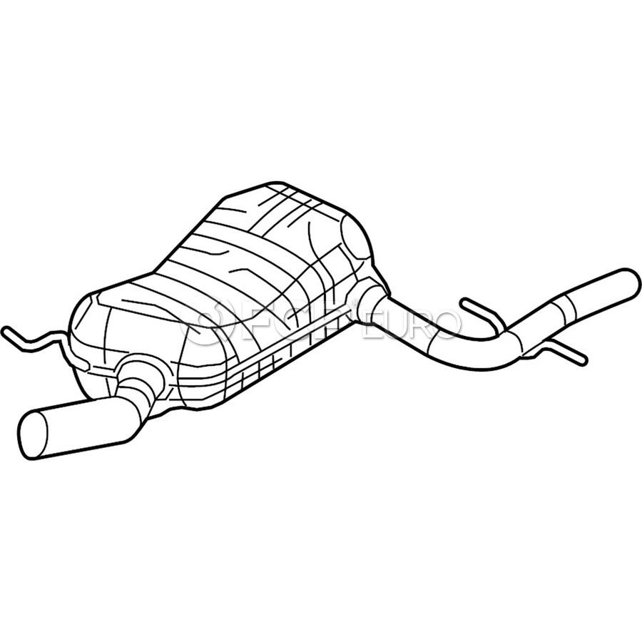 Genuine VW Volkswagen Exhaust Muffler