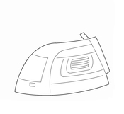 Volkswagen Tail Light Assembly - Genuine VW 7P6945096G
