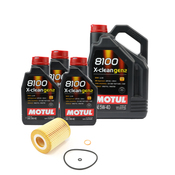 Mercedes OM642 Diesel Oil Change Kit - Motul 5W-40 8100 X-CLEAN