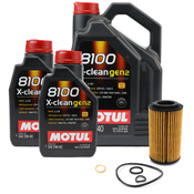 Mercedes OM651 Oil Change Kit - Motul 5W40 8100 X-CLEAN
