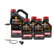 Mercedes M176 Oil Change Kit - Motul 5W40 8100 X-CLEAN