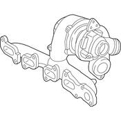 VW Turbocharger Assembly - Genuine VW 04L253020P