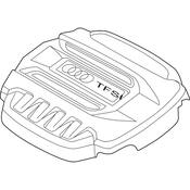 Audi VW Engine Cover - Genuine Audi VW 06K103925DF