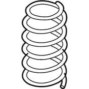 VW Coil Spring - Genuine VW 1K0411105BM