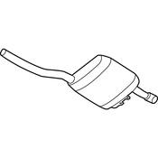 VW Exhaust Muffler - Genuine VW 561253609S