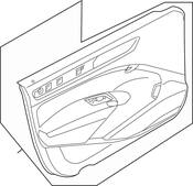 VW Door Interior Trim Panel - Genuine VW 561867012GOUS