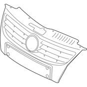 VW GRILLE - Genuine VW 1Q0853641BYAG