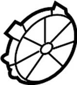 Volkswagen Grille - Genuine VW 1T3941775