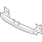 VW Bumper Rail - Genuine VW 3C0807109C
