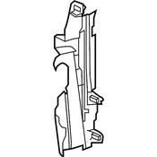 VW Radiator Support Baffle - Genuine VW 5C5121283B