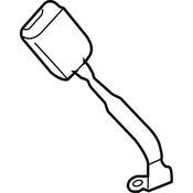 VW Seat Belt Receptacle - Genuine VW 5N0857755LQVZ