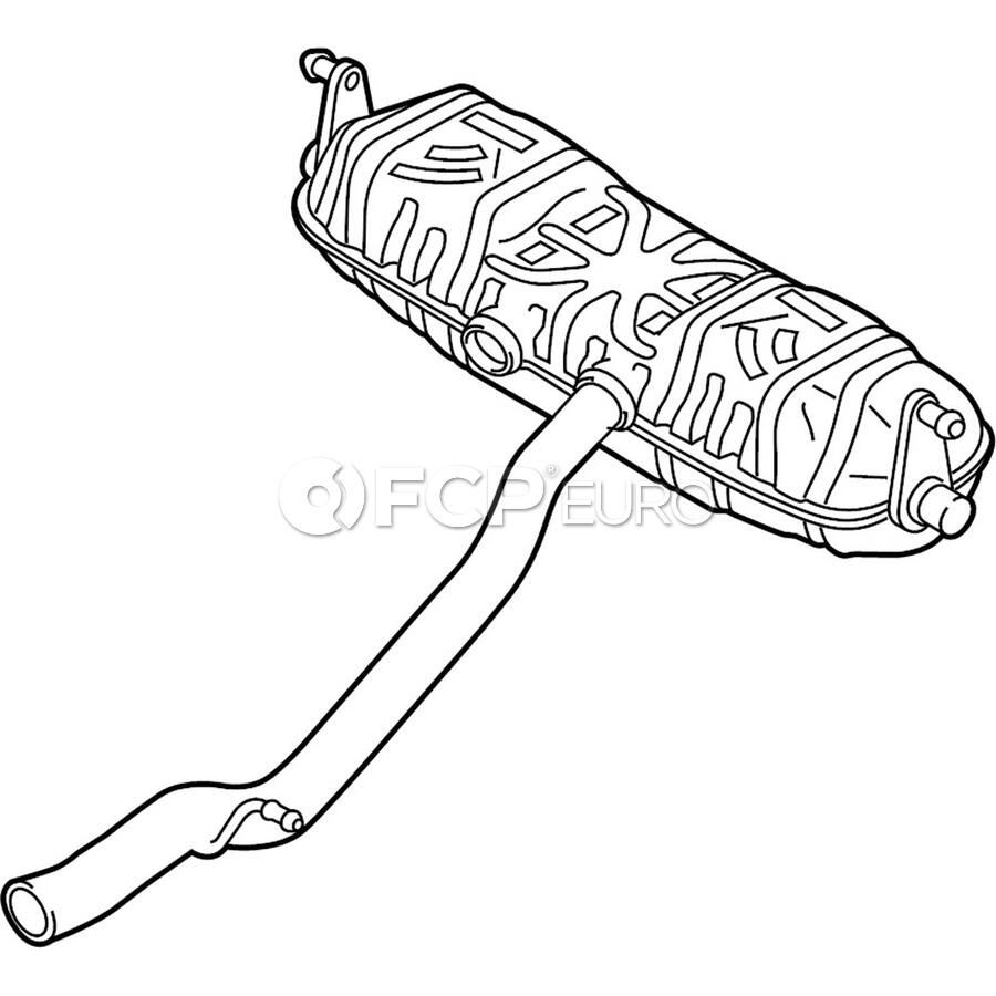 Genuine VW Volkswagen Exhaust Muffler
