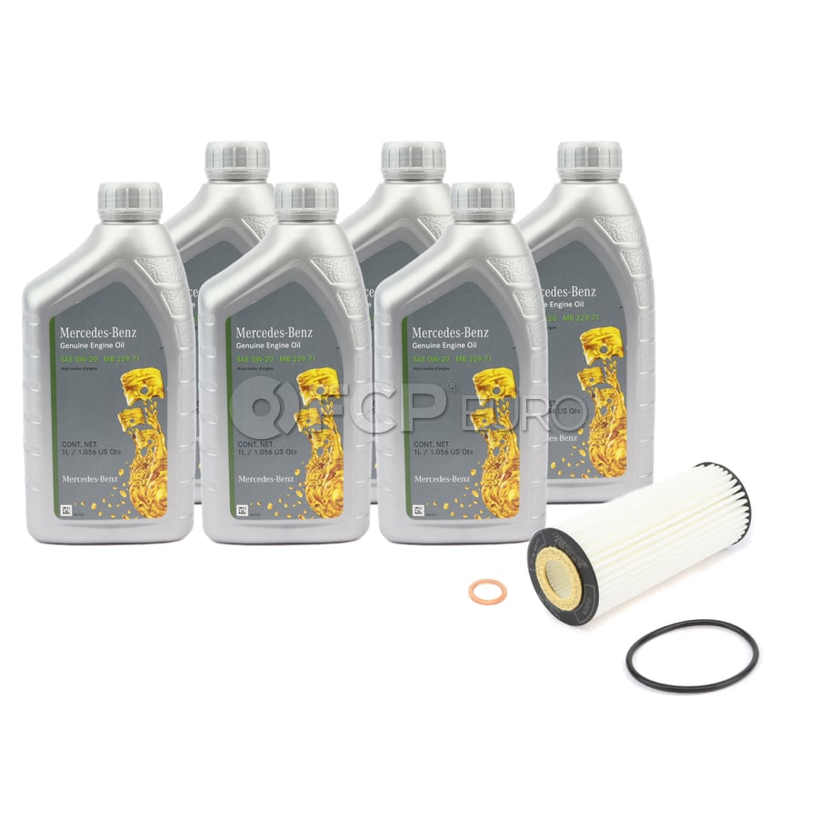Mercedes M139 Oil Change Kit - Genuine Mercedes 0W20 229.71 | FCP Euro