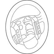 Volkswagen Steering Wheel - Genuine VW 2GJ419089JZEG