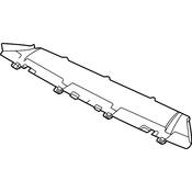 Volkswagen Radiator Support Baffle - Genuine VW 3CM121283C