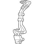 Volkswagen Auto Trans Oil Cooler Hose Assembly - Genuine VW 3QF317801B