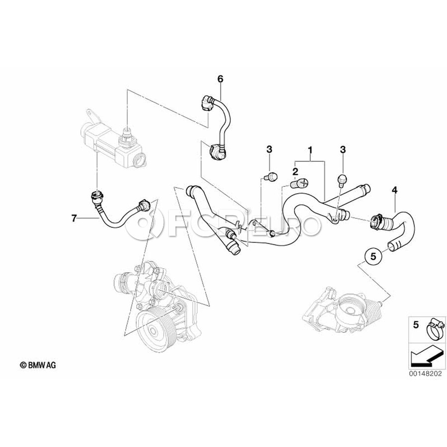BMW Engine Coolant Pipe - Rein 11537802632 | FCP Euro